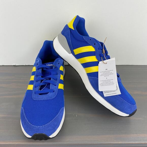 Adidas Men’s Run 60s 4.0 Trainers Sneakers Size 10 Dark Blue Retro Academia NWOB - Picture 2 of 11